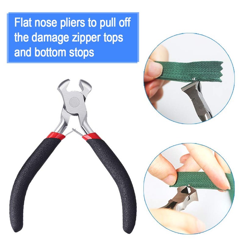 Aniann 2-Pack Zipper Repair Kit - Install Pliers and Tool for Zipper Replacement, Hand Fix Tool - Image 4